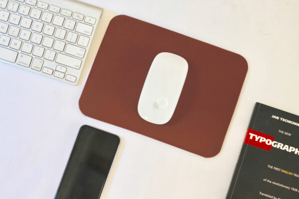 Brown Leather Mouse Pad