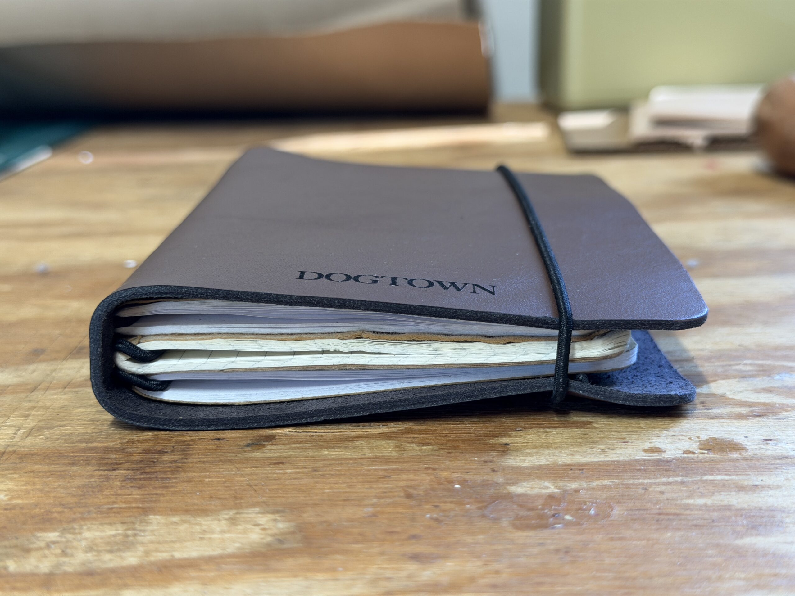 Full Grain Personalized Refillable Field Notes Leather Journal Cover - Image 4