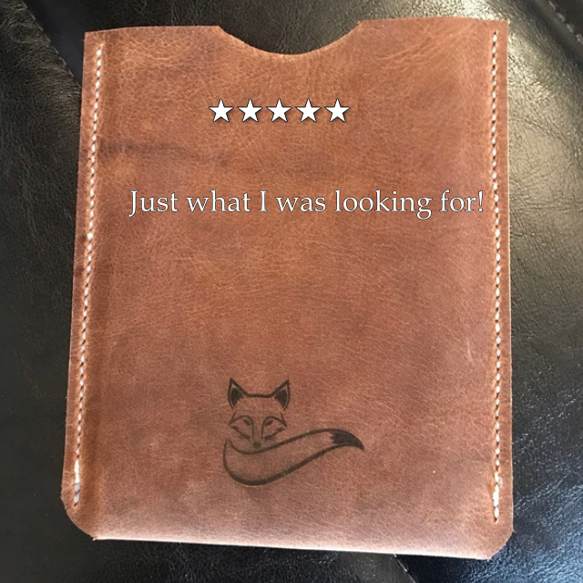 Water Buffalo Leather Sleeve for Kindle Paperwhite - Image 9