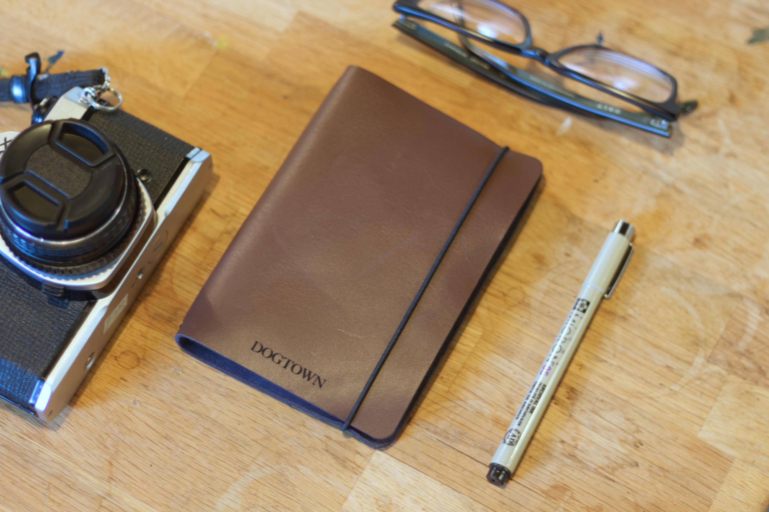 Full Grain Personalized Refillable Field Notes Leather Journal Cover