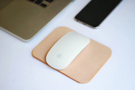 Travel-sized Leather Mousepad